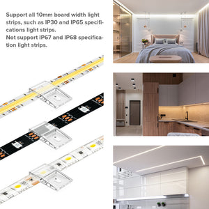 10 Pcs Self-adhesive Clip with Screw for 10mm PCB WS2812B WS2811 WS2815 LED Wire Bundle Holder Tie Mount Connector - XNBADA