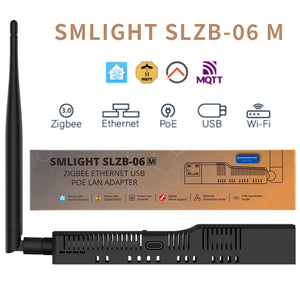 SMLIGHT SLZB-06M Zigbee 3.0 to Ethernet WiFi gateway,USB,coordinator with PoE, works with Zigbee2MQTT, Home Assistant, ZHA - XNBADA